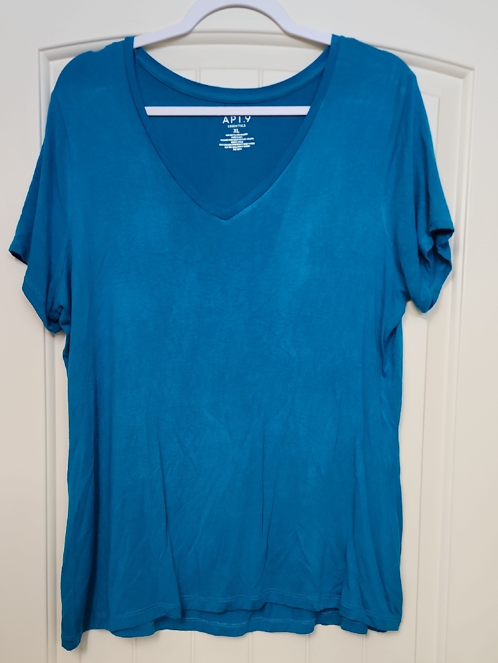 Apt. 9 Deep Teal V-Neck Short Sleeve Women's Tee